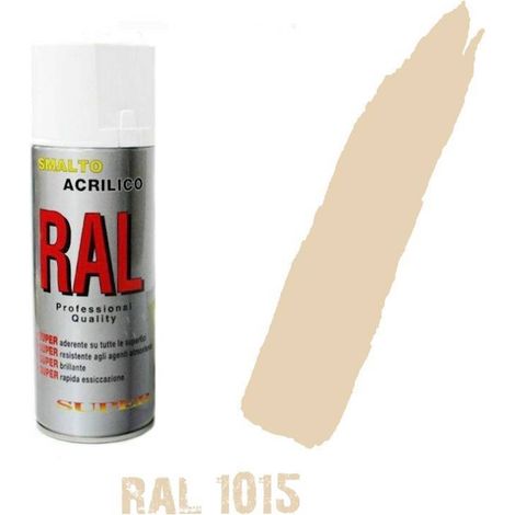 Bomboletta spray ral 1015 avorio chiaro acrilico vernice brillante lucido