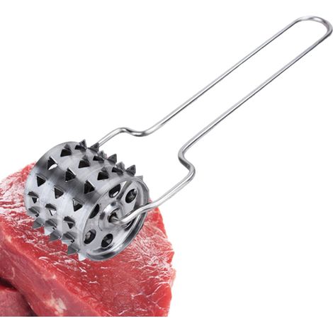 Fleischzartmacher-Nadelwalze, geeignet für verschiedene Fleischsorten wie Schweine-, Rind- und Hühnerfleisch. (1/5)