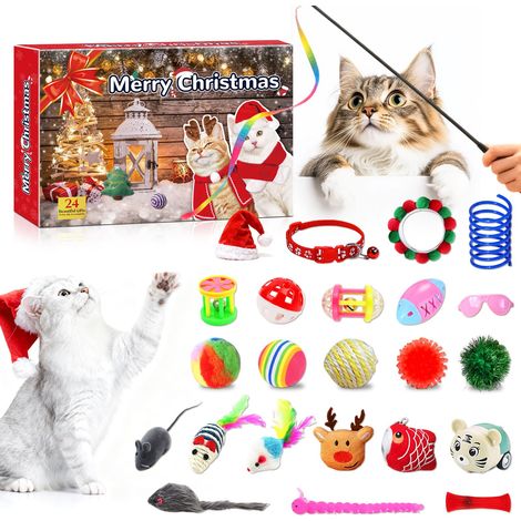 Calendrier de l'Avent 2026 pour chat, 24 pièces, boîte surprise pour chats (1/5)