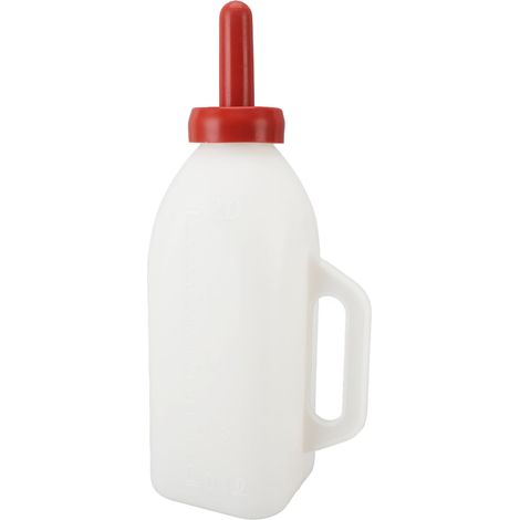 Bouteille en silicone épais étanche pour veaux, 2L, avec poignée pour la traite dans les pâturages des fermes verticales. (1/5)