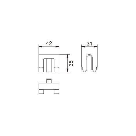 Porta asciugamani cromato KEUCO (1/2)