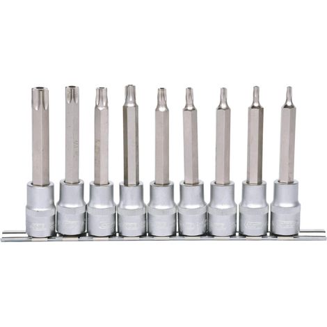 1/2" Serie di bussole p.viti Torx c.foro,lunghe,9 pzTB20-TB60 (1/2)