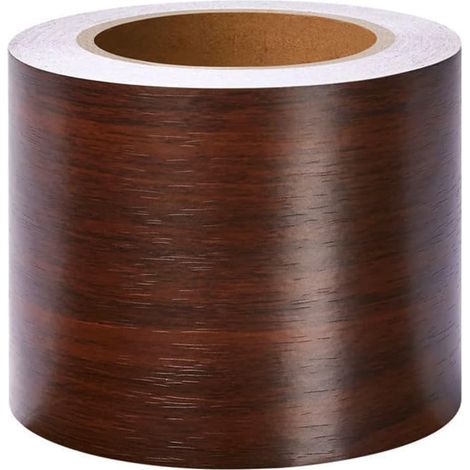 Bordure De Papier Peint Frise Murale Adhesive Bordure Papier Peint Frise Autocollante Pour Cuisine, Salle De Bains, Plafond, Salon, Chambre DéCoration Murale Noyer Brun 20cm X 500cm