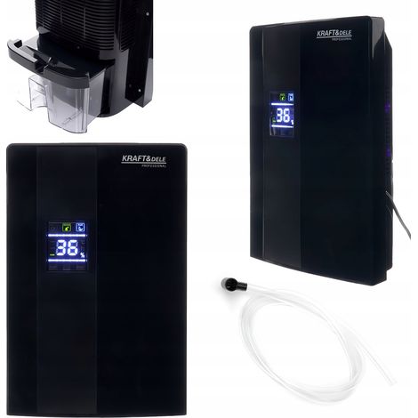 Deshumidificador de aire negro 120W 2000ml 700ml/24h Control remoto LCD Kraft&Dele (1/5)