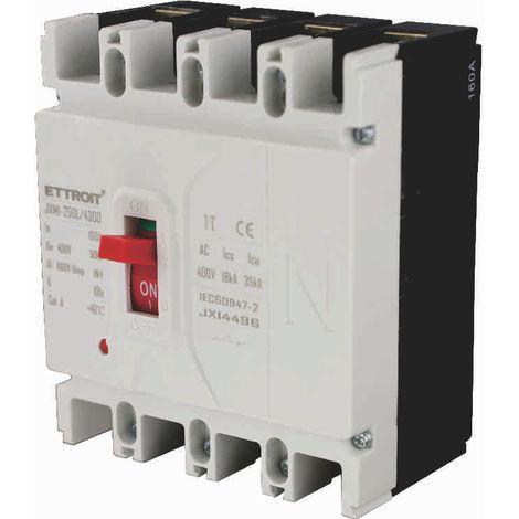 Thermomagnetischer Kompaktleistungsschalter 4P 160 A 380 V AC ETTROIT JX14496 (1/4)