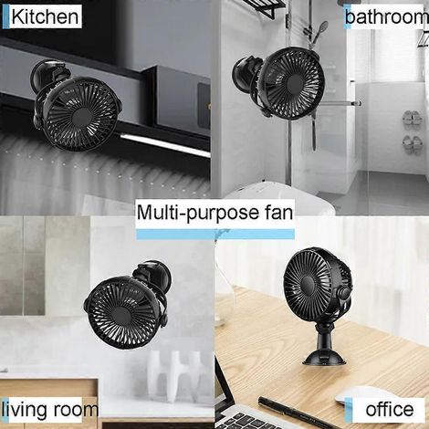 Ventilateur portable personnel, ventilateur de bureau, ventilateur de table, ventilateur pour véhicule (1/4)