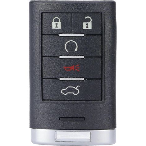 Clé intelligente 5 boutons avec petite clé M3N5WY7777A de remplacement pour Cadillac CTS 2008-2013-FFY (1/5)