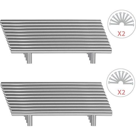 20pcs Poignée Bâton De Porte Cuisine Meuble Placard Inoxydable (96mm (Entraxe De Trous)) (1/4)