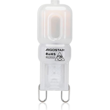 Lampadina Led G9 a Capsula 2W SMD opaca Bianco caldo 3000K Aigostar (1/3)