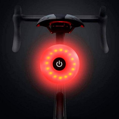 Luz trasera led recargable para bicicleta