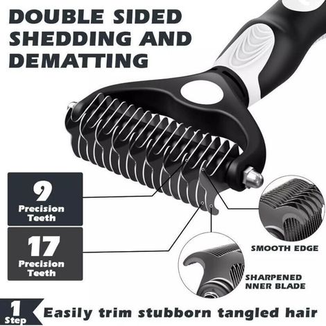 Brosse Chien, Brosse Chien Poil Long, Brosse Pour Chien, Brosse Anti Poil, Brosse Pour Chien à Poils Longs, Peigne Chat, Riduce Del 90% la Perdita di Pelii (1/5)