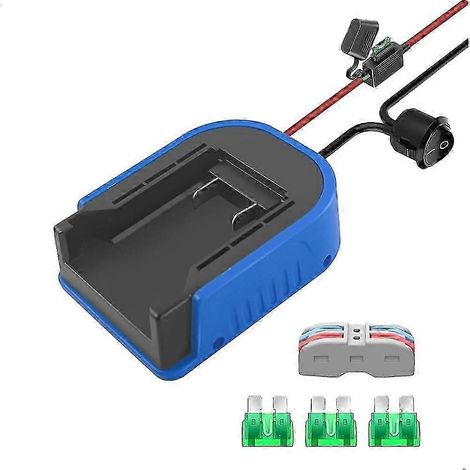 Adaptateur de batterie Kobalt 24V Max compatible avec Power Wheels, avec fusible et bornier, connecteur d'alimentation pour voiture télécommandée RK (1/5)