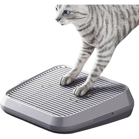 Bac à litière pour chat, tapis récupérateur de litière, rampe pour chat, double couche antidérapante et anti-traces, facile à nettoyer, surélevée pour une utilisation intérieure et extérieure, accesso (1/4)