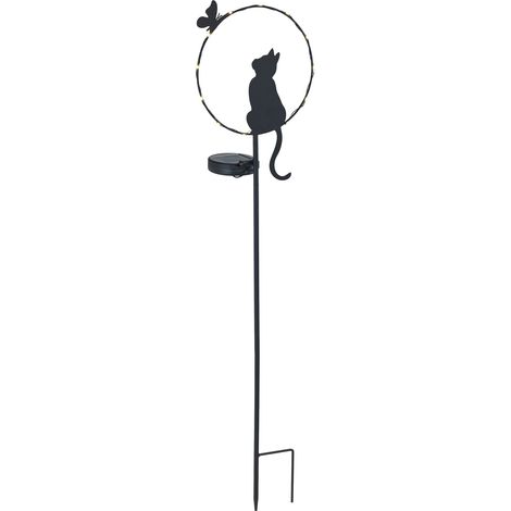 Solar-Gartenleuchte Katze LED, 85 cm (1/5)