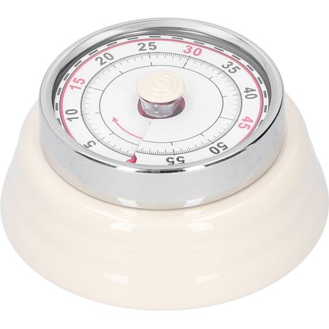Minuteur mécanique de cuisine pour cuisson étude horloge ronde rappel étudiant gestionnaire de temps blanc (1/5)