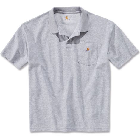 Polo WORKWEAR POCKET TXS gris - CARHARTT - S1K570HGYXS