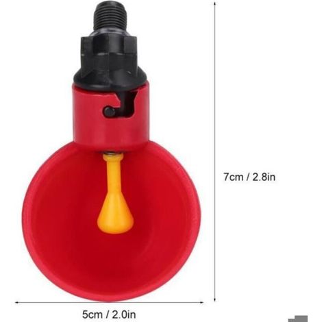 Mamelon D'eau - Distributeur Automatique Pour Volailles - Compatible Poulets Canards - 10 Pièces (1/4)