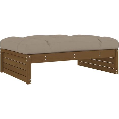 Maison Exclusive - Gartenhocker Honigbraun 120x80 cm Massivholz K