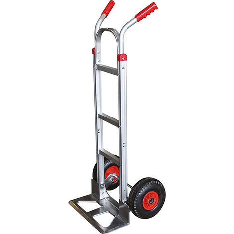 Carrello in alluminio con portata di 250 kg - Schienale piatto e ruote gonfiabili - ST250N (1/3)