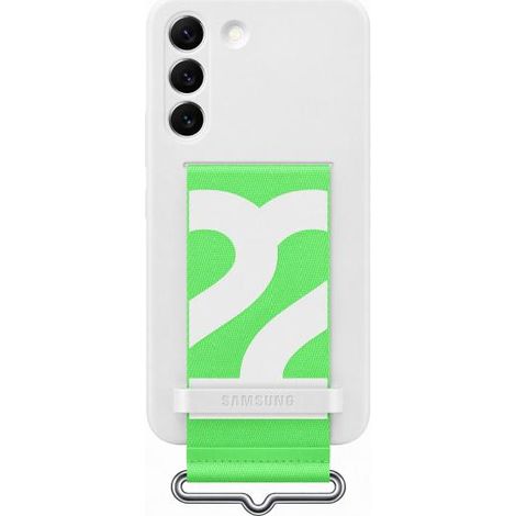 Custodia per Samsung Galaxy S22 Samsung Cover in silicone con cinturino bianco (1/4)