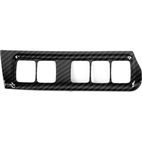 Nissan Navara NP300 2015-2019 Garniture de Commutateur de Phare en Carbone Style - Couvercle de Bouton de Réglage (1/5)