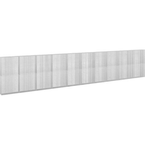 Gabion avec fil de 3,5 mm et maille de 5x2,5 cm 1050x30x200 cm vidaXL (1/5)