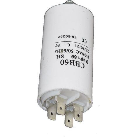 Universal 9UF Microfarad Appliance Motor Start Run Capacitor