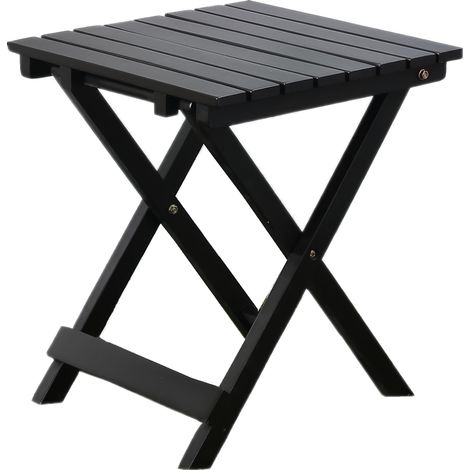 Petite table pliante carrée en bois pour terrasse, jardin, salon, chambre, (1/5)