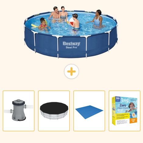 Bestway Bestway Steel Pro Ronde - 396x84 cm - 5-pièces S198 (1/5)