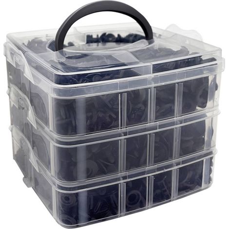 HP Autozubehör 14651 Set di clip di fissaggio (L x L) 17 cm x 17 cm (1/4)