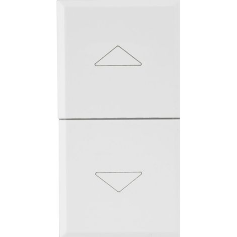 Commutatore a pulsante 10A con frecce 1P Bianco S44 Ave Whitek 446053
