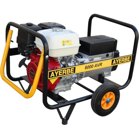 AYERBE - 5418095 - Generador 6000 AVR con Arranque Eléctrico Motor HONDA GX-390 (1/5)