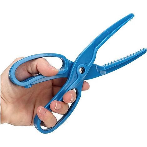 Pince-ciseaux de pêche multifonction étanche avec coupe-fil et dégorgeoir, bleue (1/5)