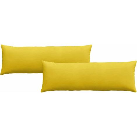 Maison Exclusive - Sofakissen 2 Stück Gelb 120 x 40 cm Cordstoff