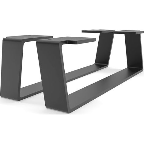 Möbelbeine - MAILAND - Höhe 10 cm, Schwarz - 35 cm / 2er Set (1/5)