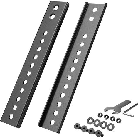 Plaque d’extension VESA verticale pour téléviseurs avec position VESA basse, supports TV de plafond et supports muraux, Noir (1/5)