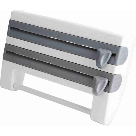 Porte-serviettes en aluminium rangement film adhésif, de cuisine (1/5)