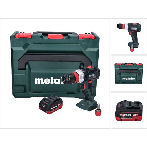 Metabo BS 18 LT BL Q 18 V 75 Nm Taladradora atornilladora sin cable + 1x batería 5,5 Ah + metaBOX - sin cargador