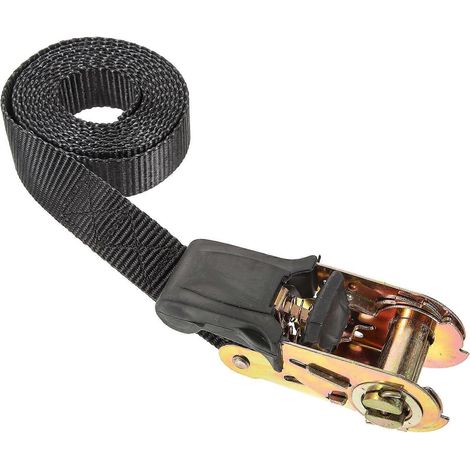Ratschengurt, Endlos-Ratschengurt, Ladungsgurt, Ratschen-Zurrgurt für den Außenbereich-200cmx4cm-Black (1/4)