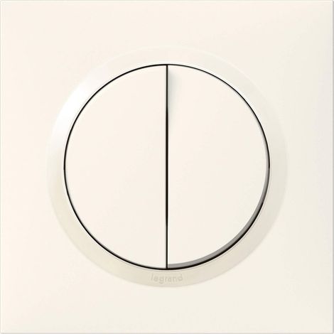 Legrand Dooxie Interruptor doble blanco 10A