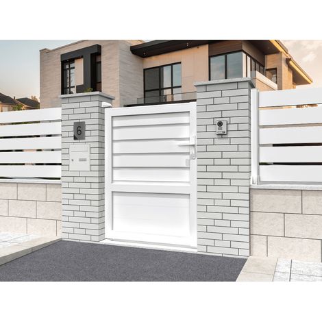 Portillon mixte Blanc L 1000 x H 1781 mm (1/2)