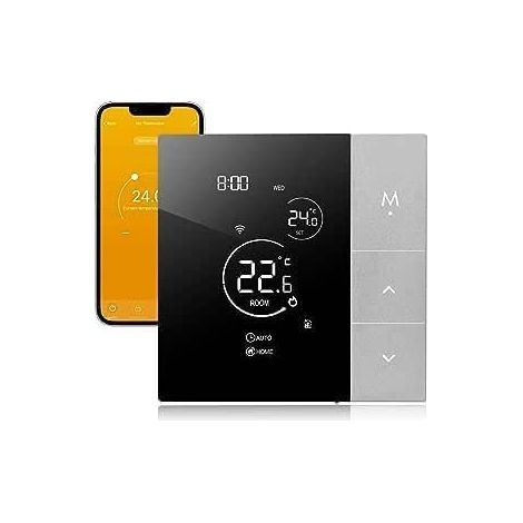 Thermostat Connecté WiFi Programmable Thermostat 16A Thermostat pour Chauffage au Sol Électrique Compatible avec Alexa et Google Assistant, pour Tuyu, Smart Life Commande Vocale (1/5)