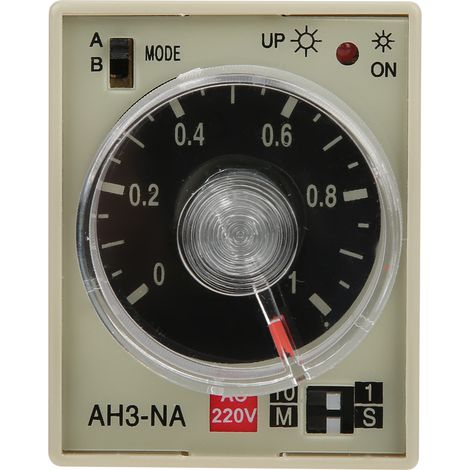 Relais Temporisateur Mini AH3 NA, Mode A/B Réglable Multi-Périodes, 220V AC 50/60Hz (1/5)