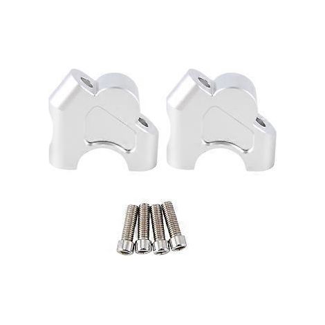 Rehausseur de guidon pour moto NX400 NX 400 NX500 NX 500 Accessoires Support de rehausse de guidon (Argent) (1/5)