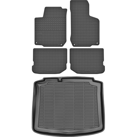 Ensemble de tapis de sol en caoutchouc pour Volkswagen Golf IV Hatchback (1997-2003) + tapis de coffre (1/5)