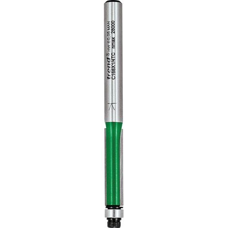 Trend CraftPro Guided Trimmer Router Cutter Bit, 1/4 Inch Shank, 6.35mm Cut Diameter & 25.4mm Cut Length, Tungsten Carbide Tipped, C168X1/4TC (1/3)