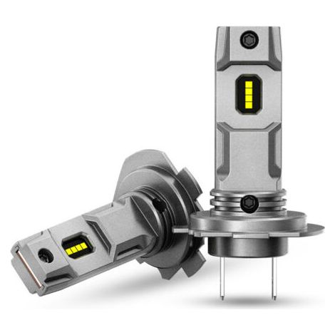 QORVA
-Ampoules de phare LED H7, 50 W, 10 000 lm, kit de conversion de phares LED super lumineux, 6 500 K, étanche IP68, lot de 2,de