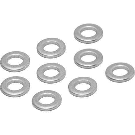 Rondelle plate inox 120 pièces, diamètre intérieur 4mm, extérieur 7mm, kit accessoires pour entretien et réparation, lot de fixation 4807‑0407‑1000 (1/5)