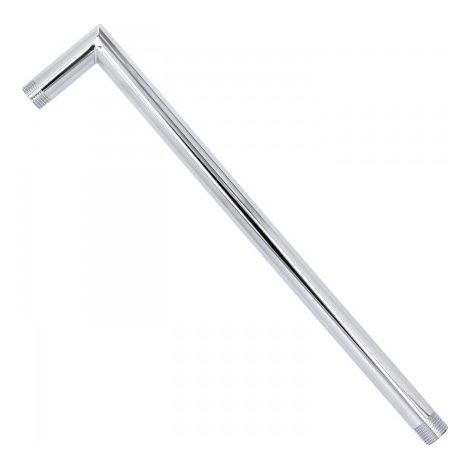 Braccio doccia in ottone 1/2" x 37+7 cm. Ad angolo retto. (1/2)