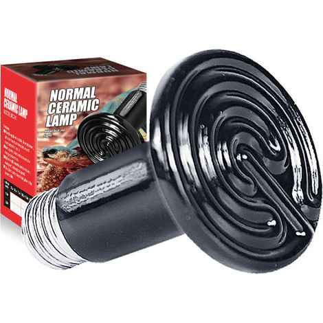 Ampoule Chauffante En Céramique - 100W E27 Pour Terrarium Reptile - Chauffage Nocturne SANS Lumière - Pour Tortue Lézard Serpent - Lot De 1 (1/5)